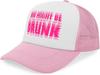 You Might Be Drunk Graphic Trucker Hat Polyester Mesh Snapback Cap Casual Adjustable Baseball Hat for Adults