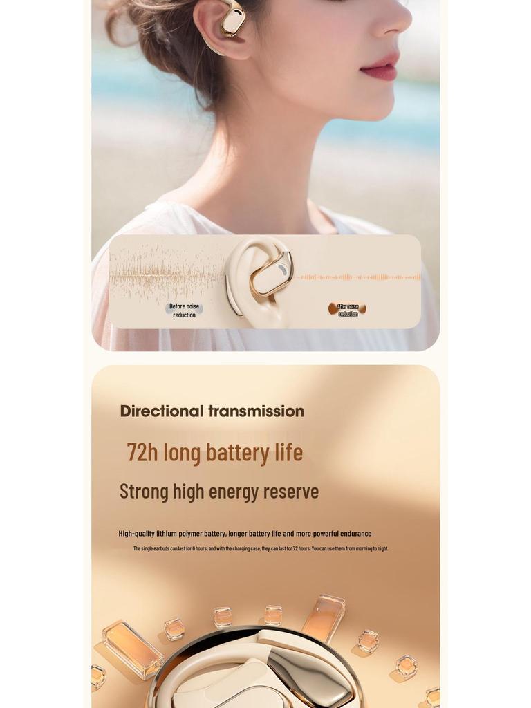 Chengruida M76 Open-Ear Wireless Bluetooth Running Earphones 5.4