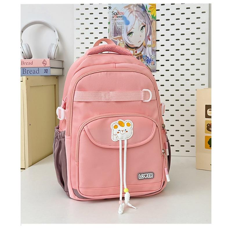 New Junior and Senior High School Students' New Lightweight and Lovely High Value and Large Capacity Multifunctional Backpack with Contrasting Colors.