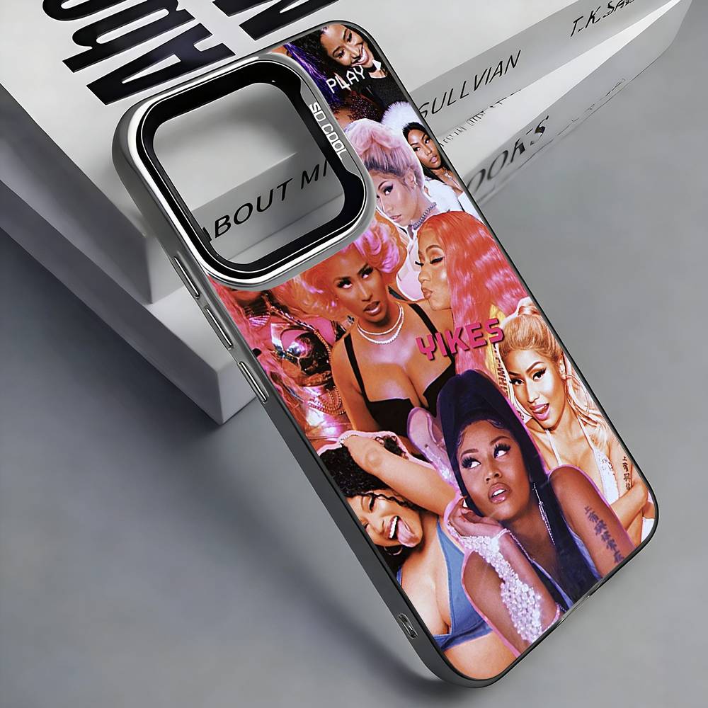 

Friday N-Nicki M-Minaj Phone Case For iPhone 17, 16,15,14,13,12,11 Plus,Pro Max, Colorful Silver Funda Cover iPhone12PRO