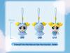 Powerpuff Girls Plaid Plush Raincoat Pendant with Detachable Bag