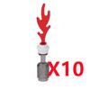 MOC Building Blocks Bonfire Flame Medieval Wine Bottle Accessories Set Candlestick Model Mini Brick Compatible Toy Gift DIY X019