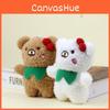 Adorable Teddy Bear Plush Toy With Scarf And Keychain For Kids And Adults