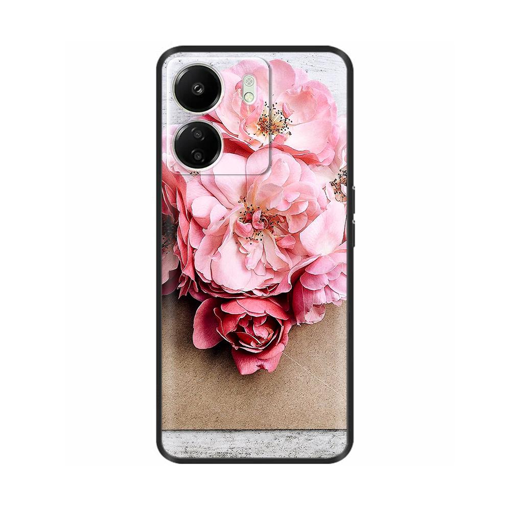 Case For Poco C65 Case 6.74" Black Soft Silicone Cover For POCO C65 C 65 PocoC65 Coque For Xiaomi Poco C65 Phone Cases Fundas