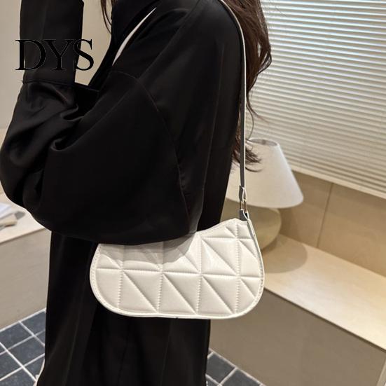 Slim Flat Silhouette Bag Retro Shoulder Women Small Hobo Handbag Zipper Closure Underarm Purse for Phone Keys Party Dating Work