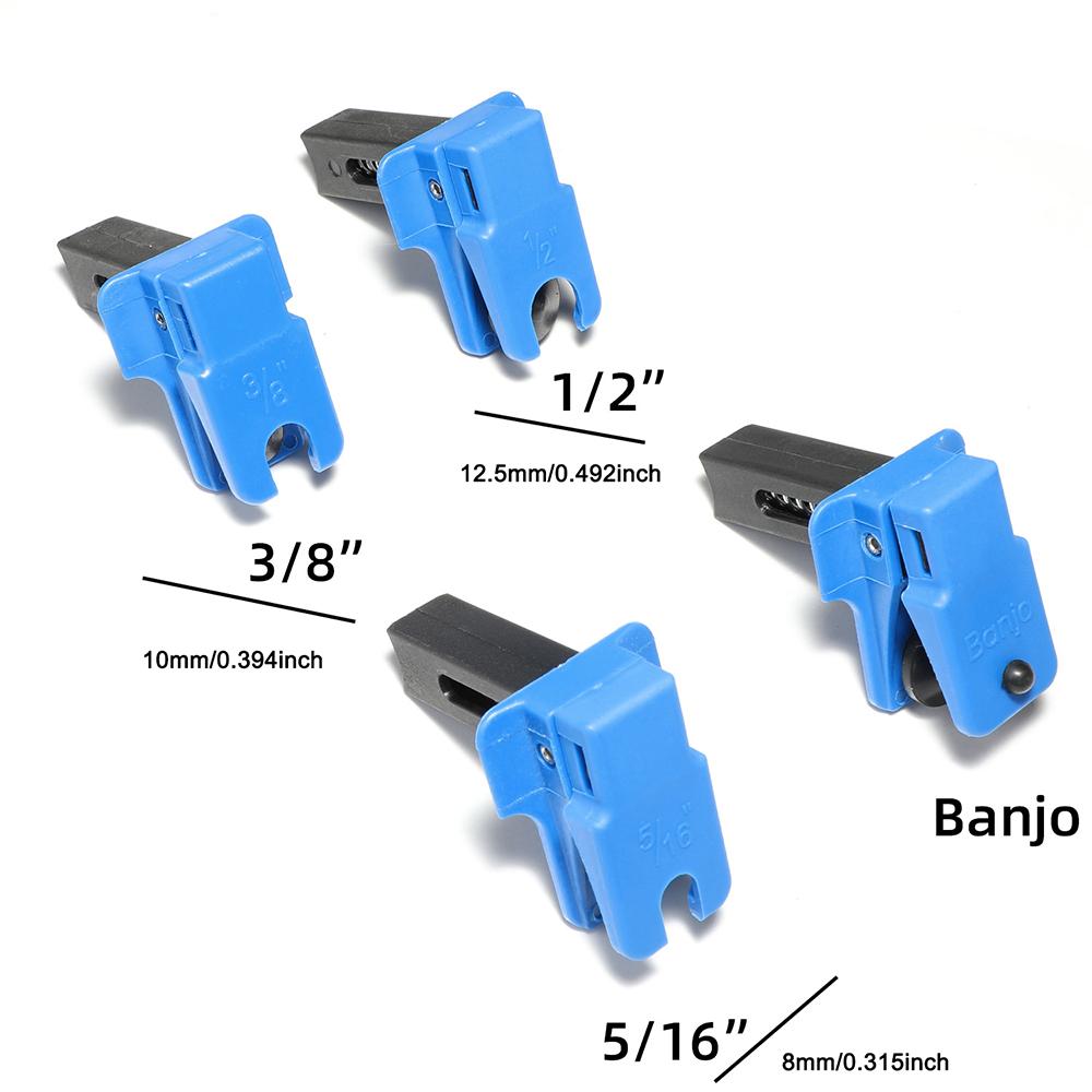 Automobile Brake Oil Pipe Plug Banjo, 3/8”, 5/16”, 1/2” Auto Steel Line Stopper Kit Fluid Stopper Set for Fuel Rail Hose