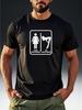 Men's Short Sleeve T-Shirt with "My GIRLFRIEND" Funny Print