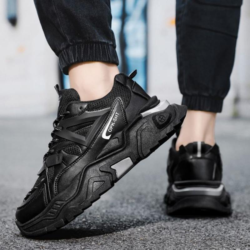 Summer Trend Men Breathable Sports Running Shoes Street Platform Casual Walking Shoes Non-slip Tenis Trainers Zapatillas