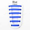 12Pcs Stretch Silicone Shoelaces No Tie Shoe Laces Elastic Laces Sneakers Kids Adult Rubber Shoelace One Size Fits All Shoes