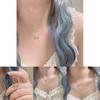Butterfly Necklace Pendant Charming And Elegant Alloy Material White K Color