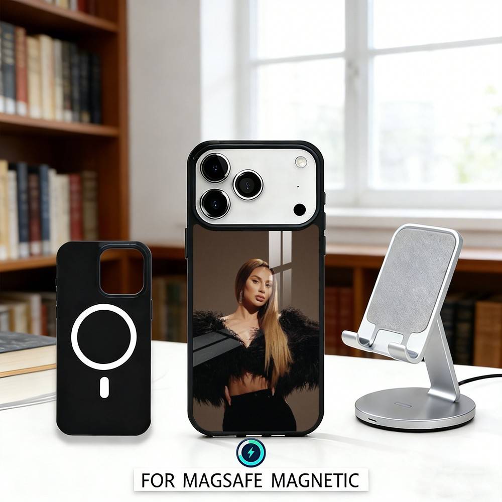 Anna Singer Asti Phone Case Magnetic For iPhone17 16 15 14 13 12 Pro Max For Magsafe Wireless Charging Cover