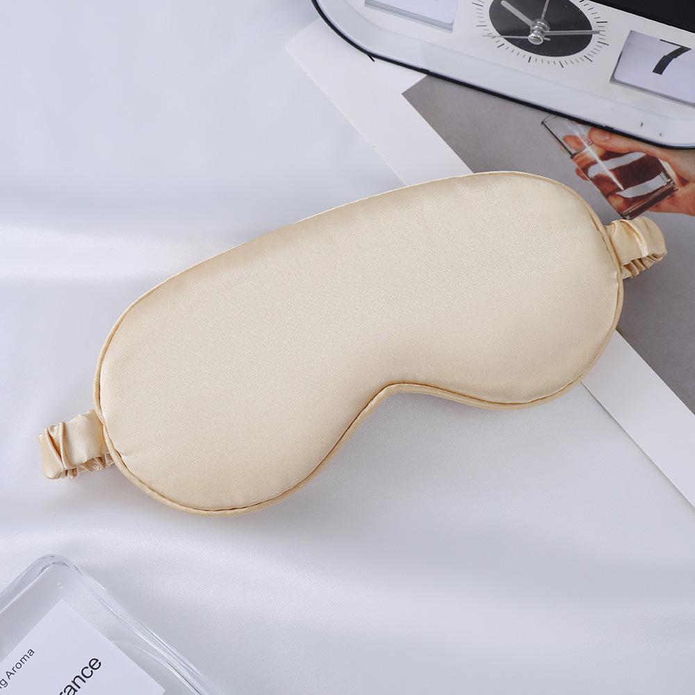 Double-Sided Mulberry Silk Eye Mask with Custom Logo - Light Blocking, Ideal for Travel