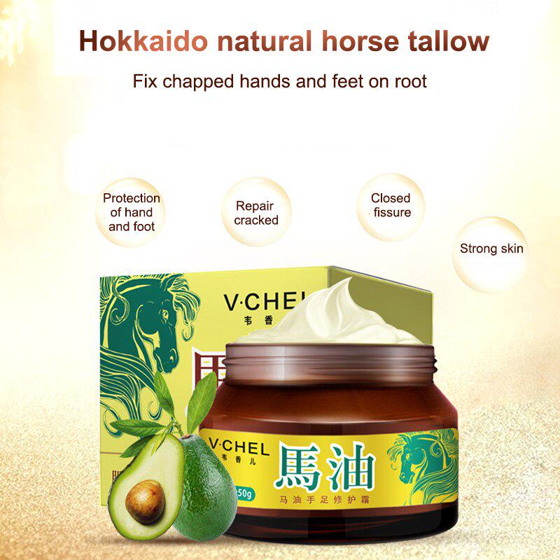 Moisturizing Repair Hand Foot Cream Anti-Aging Horse Oil Skin Whitening Nourishing Hydrating Hand Cream Hand Care
