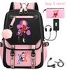 Large Capacity Schoolbag with Shoulder Strap; Student Three-piece Pencil Case Set