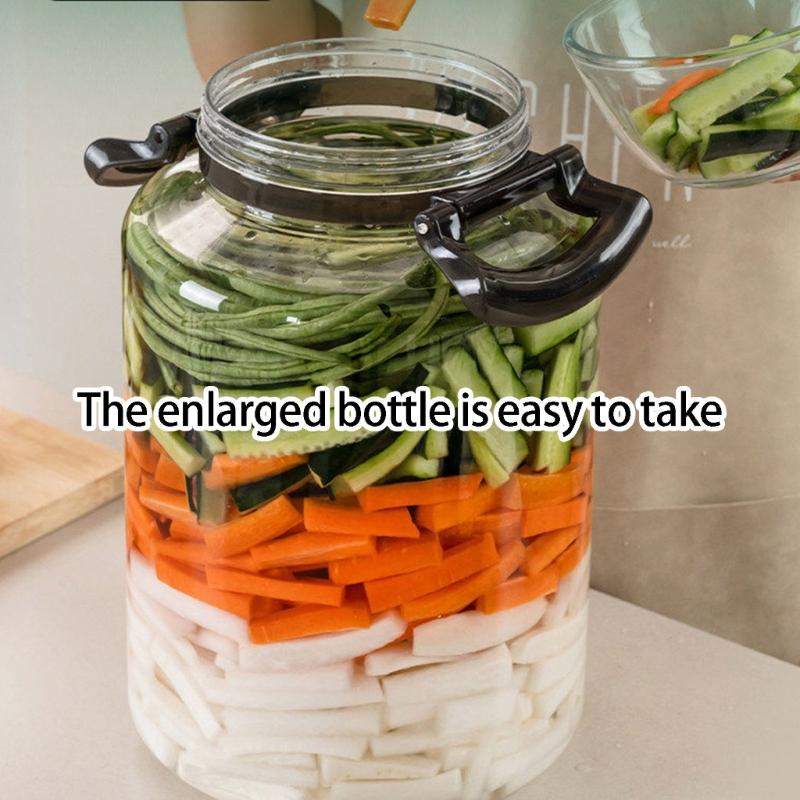 Kitchen Storage Container For Pickle Fermented Foods And Dry Ingredients In Plastic Materials