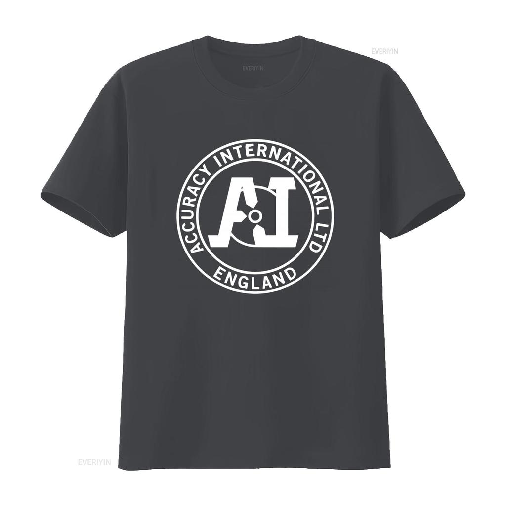 Accuracy International Guns Firearms Mens Black T Shirt Size S 5XL Premium Quality Print vintage Washed streetwear Stretched