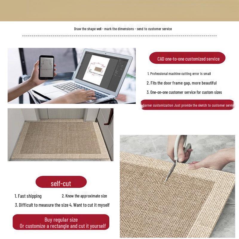 2025 Advanced Non-Slip French Entrance Doormat - Dirt-Resistant, Wash-Free Foyer Carpet