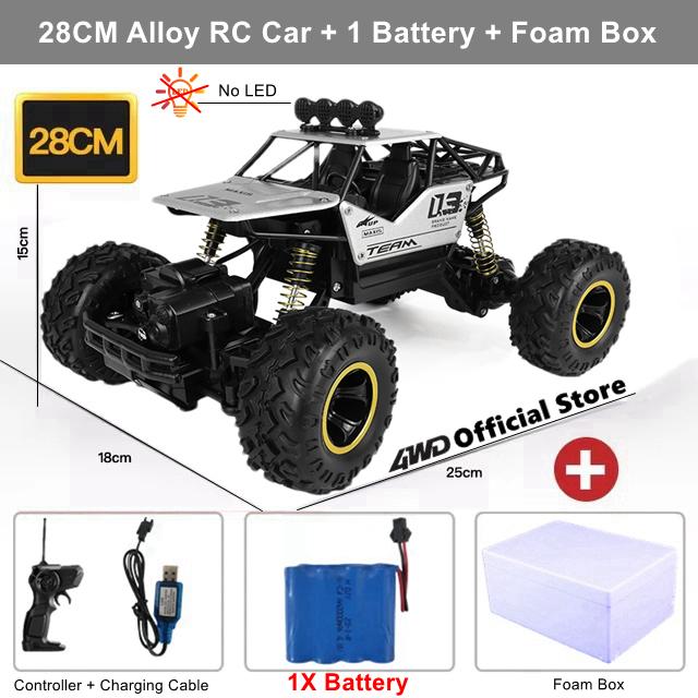 Remote Control Off Road Rc Car Radio Climbing Super Alloy Truck Buggy 4x4 Rtr Vehicle Electric Toy For Children Kid Gift