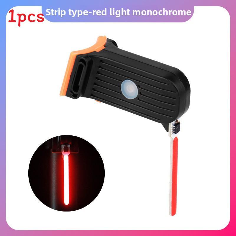 Bicycle Led Tail Light With Usb Rechargeable Waterproof For Night Riding Safety красный