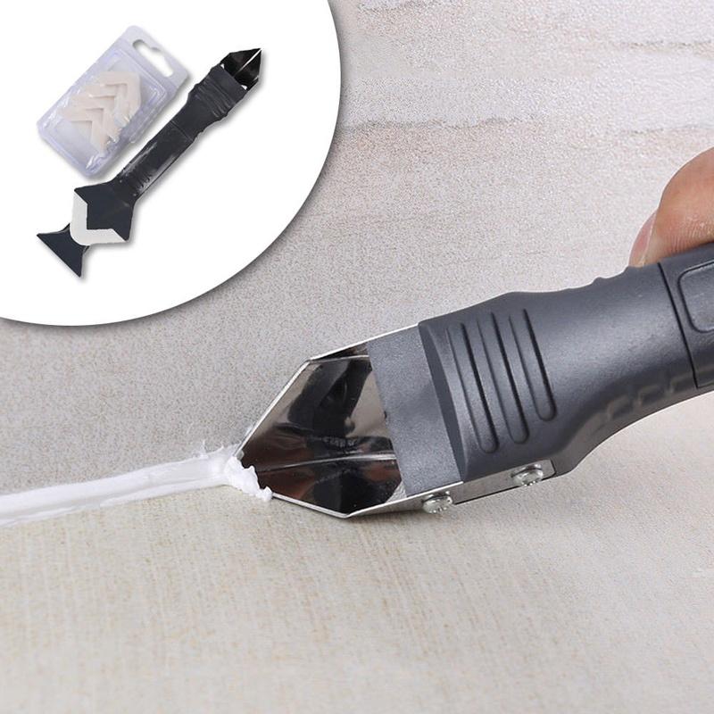 Versatile 3-in-1 Silicone Sealant Tool Kit Featuring Stylish Design And Organized Storage For Easy Use