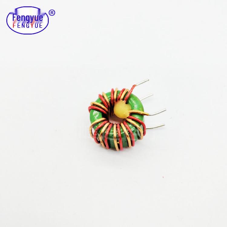 Common Mode Choke Inductor, Toroidal 1mH±50%, 5A, T14*8*7, Red Core, 9 Parallel Wound Turns, 0.7 Wire