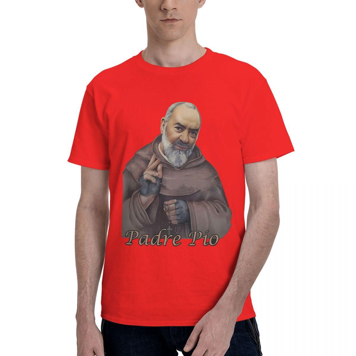 Padre Pio Saint Pio Of Pietrelcina Francesco Forgione 100 Cotton Casual Breathable Confortable Summer Funny Ugus TShirts Funny S