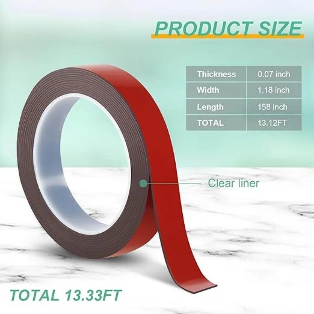 Piankowe Naklejki Samoprzylepne Wysoka Lepkość Taśma Dwustronna Usuwalna DIY Do Wewnątrz Na Zewnątrz Wodoodporna Wytrzymała Taśma Montażowa