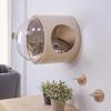 Wooden Cat Tree Wall Hanging Cat Bed Indoor DIY Spacecraft Gamma Cat Dog Pet Bed Window Small Animal Products
