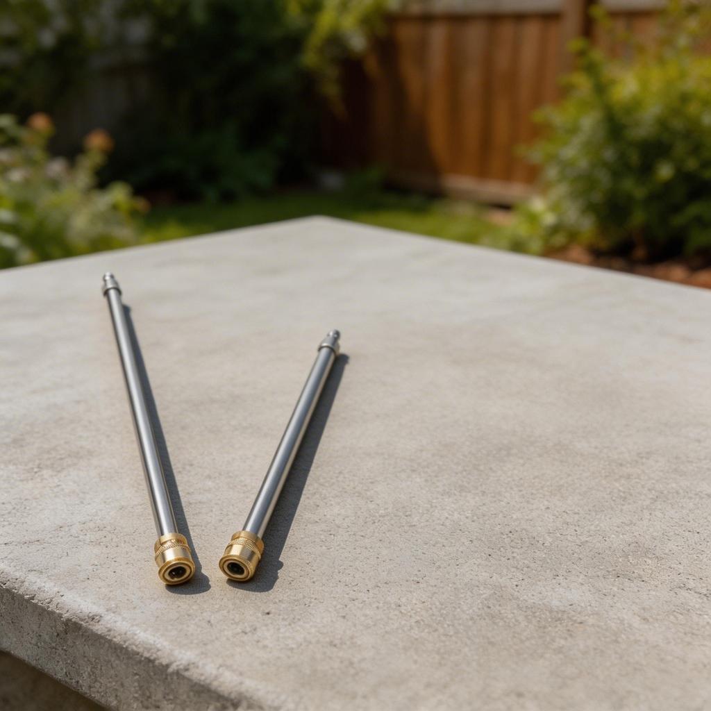 Cleaning Solution Dual Length Extension Rods for High Pressure Use