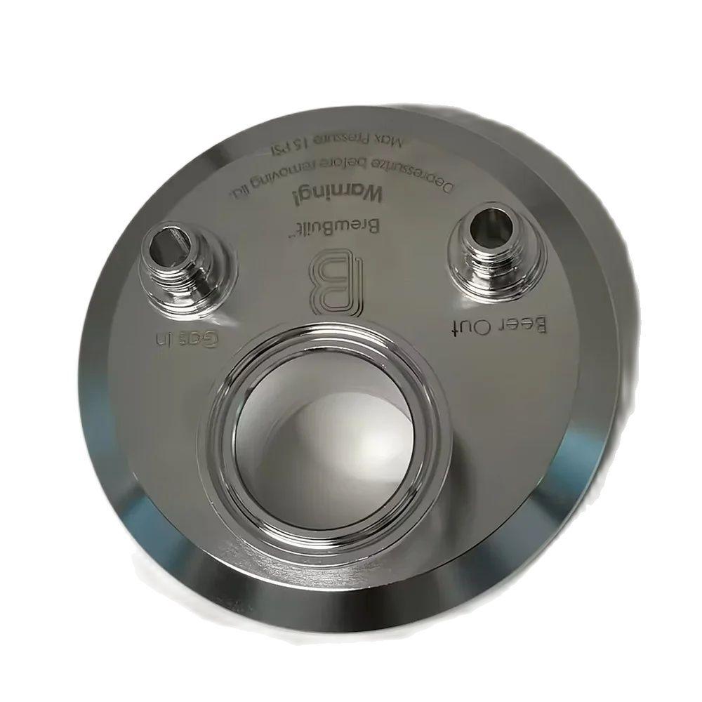 Kegland 4 Inch Stainless Steal End Cap Blind Plate Cover with Boddy Connects Brewing Tool BrewBuilt Accessary