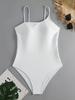 2026 Women's High-Waisted Backless One-Piece Swimsuit - European & American Style