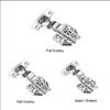 Stainless Steel Cabinet Door Hinges Soft Close Quiet with Screws Concealed Hinges Wardrobe Door Furniture
