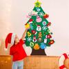 Kinder DIY Filz Weihnachtsbaum Frohe Weihnachten Dekorationen für Zuhause 2021 Weihnachtsschmuck Navidad 2022 Neujahr Geschenke Weihnachtsbaum