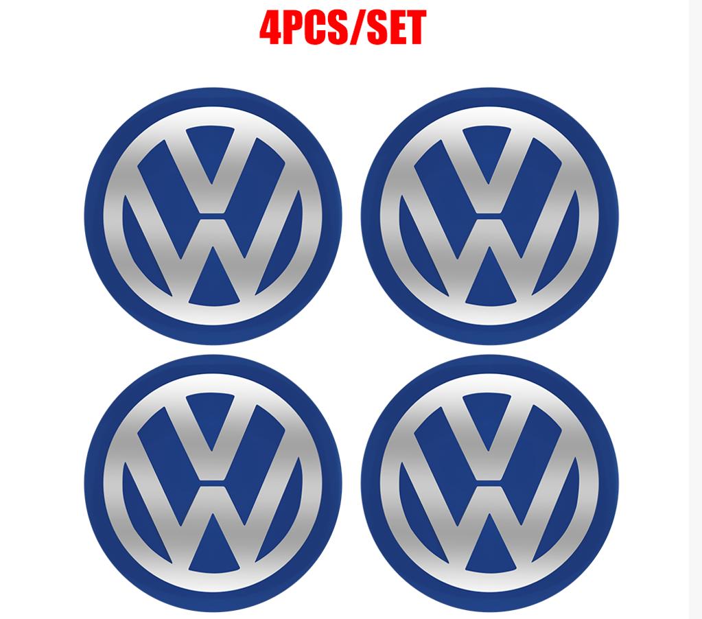 3D Styling Volkswagen Logo Car Wheel Center Cover Hub Cap Emblem sticker for VW RLine R32 Touareg CC Golf Passat GTI Polo Caddy