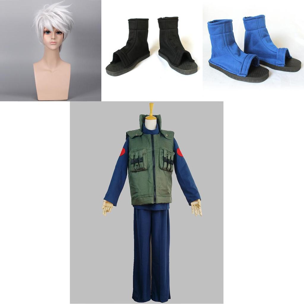Premium Quality New Naruto Cosplay Costume Kakashi Hatake Full Suit For Halloween