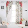 Christmas Flowers And Pine Leaves Blackout Curtains for Kids Home Decor Bedroom Living Room High Shading Window Curtains