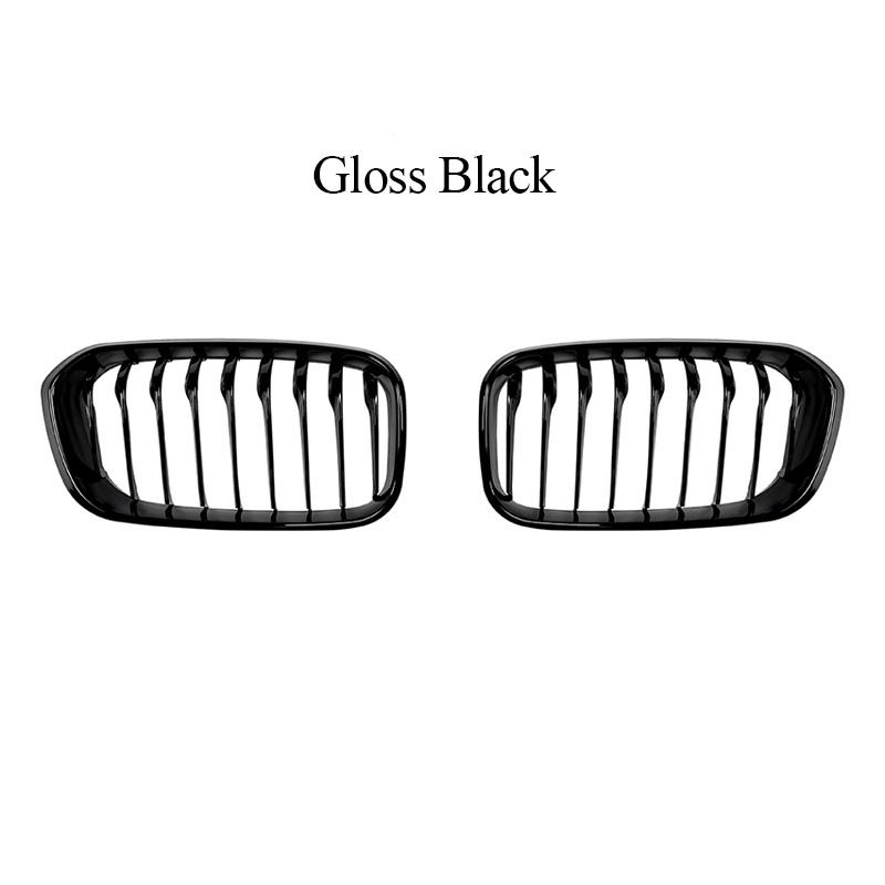 Car Front Bumper Racing Grille Front Kidney Dual Line Grilles For BMW 1 Series F20 F21 2015- Car Front Grill Replacement