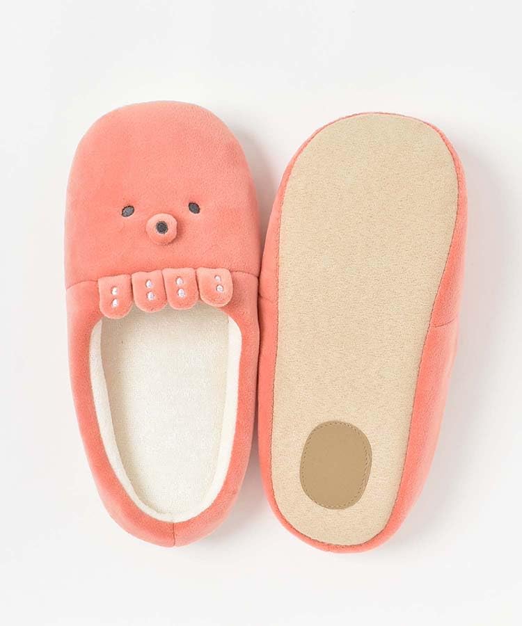 Bleu Bleuet Ocean Creature Size M Octopus Design Women's Slippers, (23.0-24.5cm),