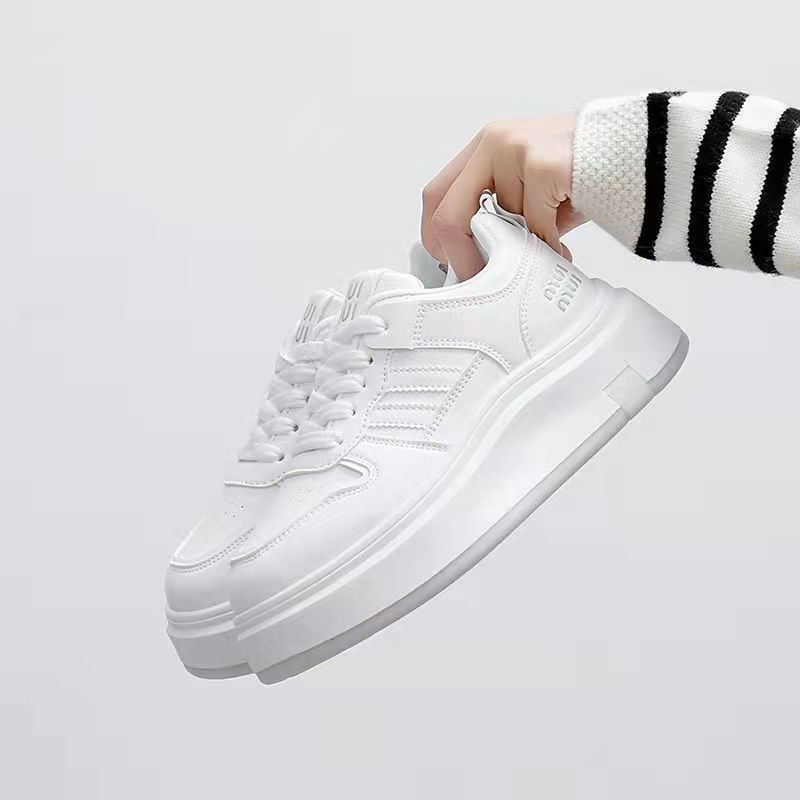 

Маленькие белые туфли женские новые осенние на платформе повседневные универсальные повседневные спортивные туфли кеды женская обувь 40 белый