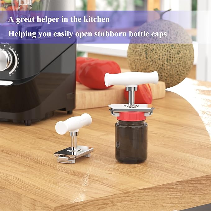 Jar Opener for Seniors with Arthritis & Weak Hands, Easy Twist Jar Openers, Adjustable Multifunctional Jar Lid Opener, Jar Bottle Cap Opener Gripper