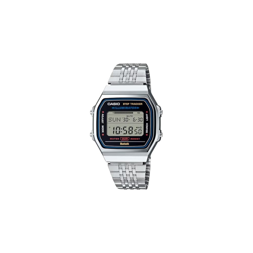 Casio ABL-100WE-1A Цифровые Bluetooth-часы с шагомером Унисекс Серебристые