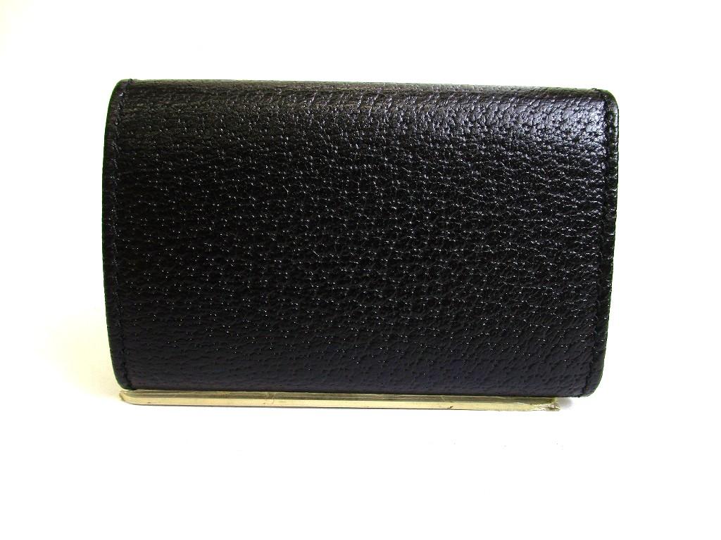 Authentic GUCCI Black Leather 6 Pics Key Chain #b292 Open box