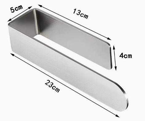 Stainless Steel Towel Bar Holder with Hooks, Wall Mounted Bathroom Hand Towel Rack, Multi-Purpose Robe Hook Rack