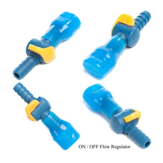 Bite Valve Replacement Hydration Pack Mouthpiece with 2 Hose Connector Shut/On Off Valve And O-Ring Replacement Parts Accessories