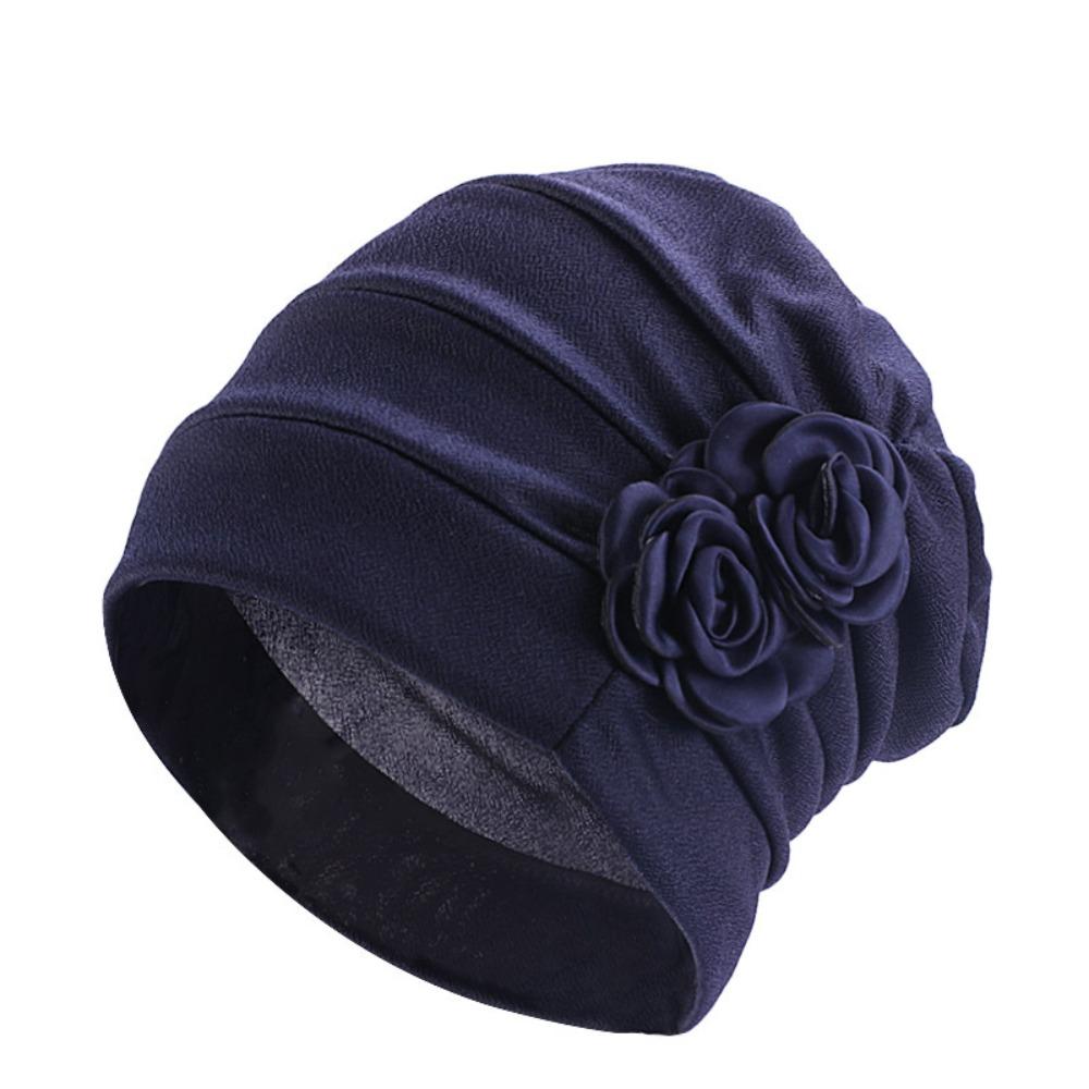 Soft Fabric Turban Cap Hair Loss Friendly India Cap Bandana Fashion Hijab Cap Daily Wear