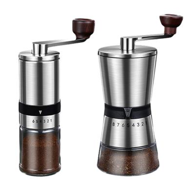 Handkurbel-Kaffeemühle Kaffeemühle mit Keramik-Mahlscheiben für Camping Heimgebrauch