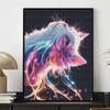 Adult Creative Diamond Painting Kit DIY Swirling Cat Rhinestone Picture Canvas Leisure Craft Wall Art Gift Making Fun Set