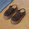 Thick-soled Shoes, Women's Headscarves, Half-slippers, Height-increasing Shoes,Adding Fleece