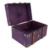 Vintage Schatztruhe Box Holz Retro Schmuckaufbewahrungsbox Dekorative Schatztruhe für Zuhause