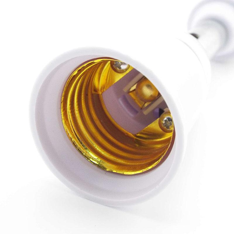 Flexible E27 to E27 Extender led lamp socket Bases Position Holder E27 power Socket Converter for Screw Bulb Extension Adapter